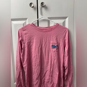 Vineyard Vines Kids Long Sleeve Tee in Pink